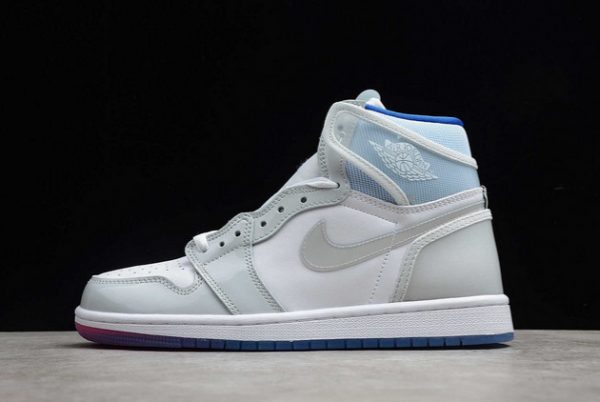 Best Sale Air Jordan 1 High Zoom "Racer Blue" Basketball Shoes CK6637-104