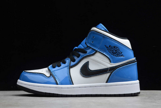 Best Sale Air Jordan 1 Mid SE “Signal Blue” Basketball Shoes DD6834-402