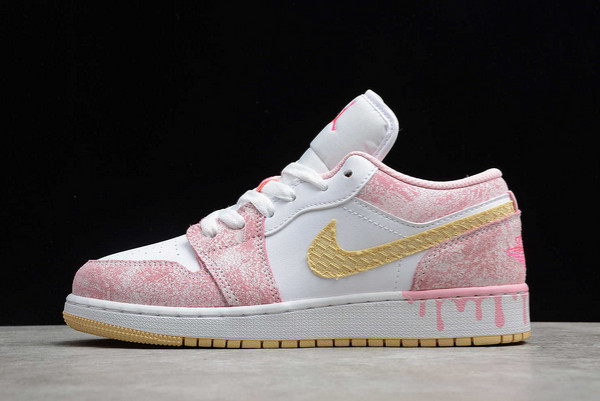 Hot Sale Air Jordan 1 Low GS “Paint Drip” Outlet CW7104-601