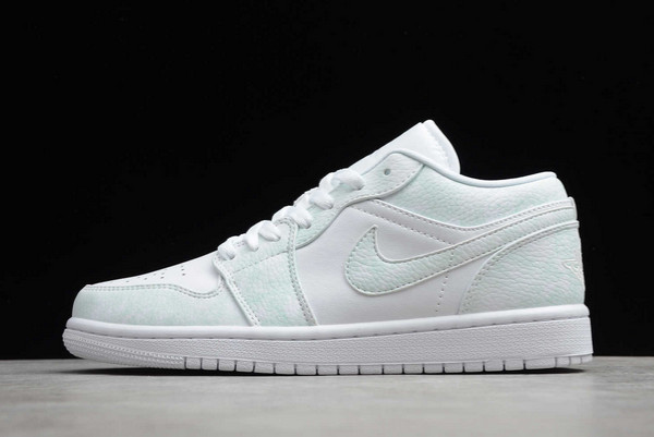 Latest Release Air Jordan 1 Low White/Light Green 553558-130