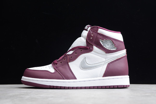 Best Sale Nike Air Jordan 1 High OG “Bordeaux” Basketball Shoes 555088-611