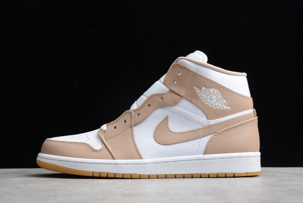 Best Sale Nike Air Jordan 1 Mid “Tan Gum” Basketball Shoes 554724-271