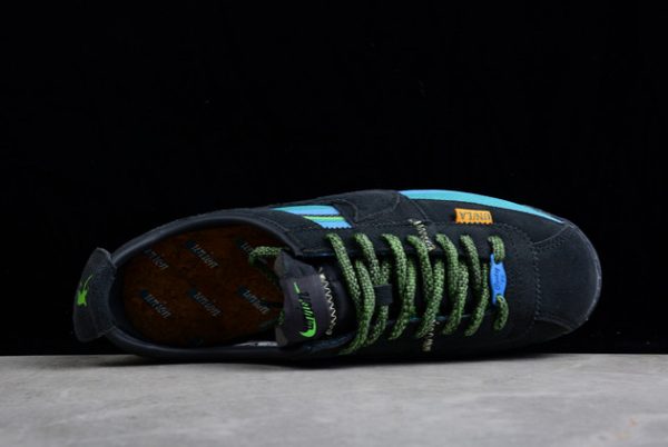 2022 Union x Nike Cortez Black/Blue-Green Running Shoes DR1413-001-3