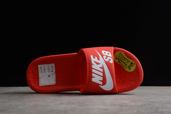 Hot Sale 2022 Nike SB Benassi Solarsoft Slide University Red/White 840067-601
