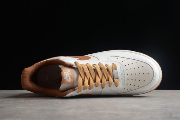 New Release 2022 Nike Force 1 Low White Brown CW3388-204-3