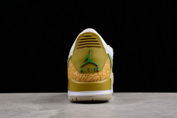 Shop Jordan Legacy 312 Low Olive Gold Basketball Shoes DX9260-001-3